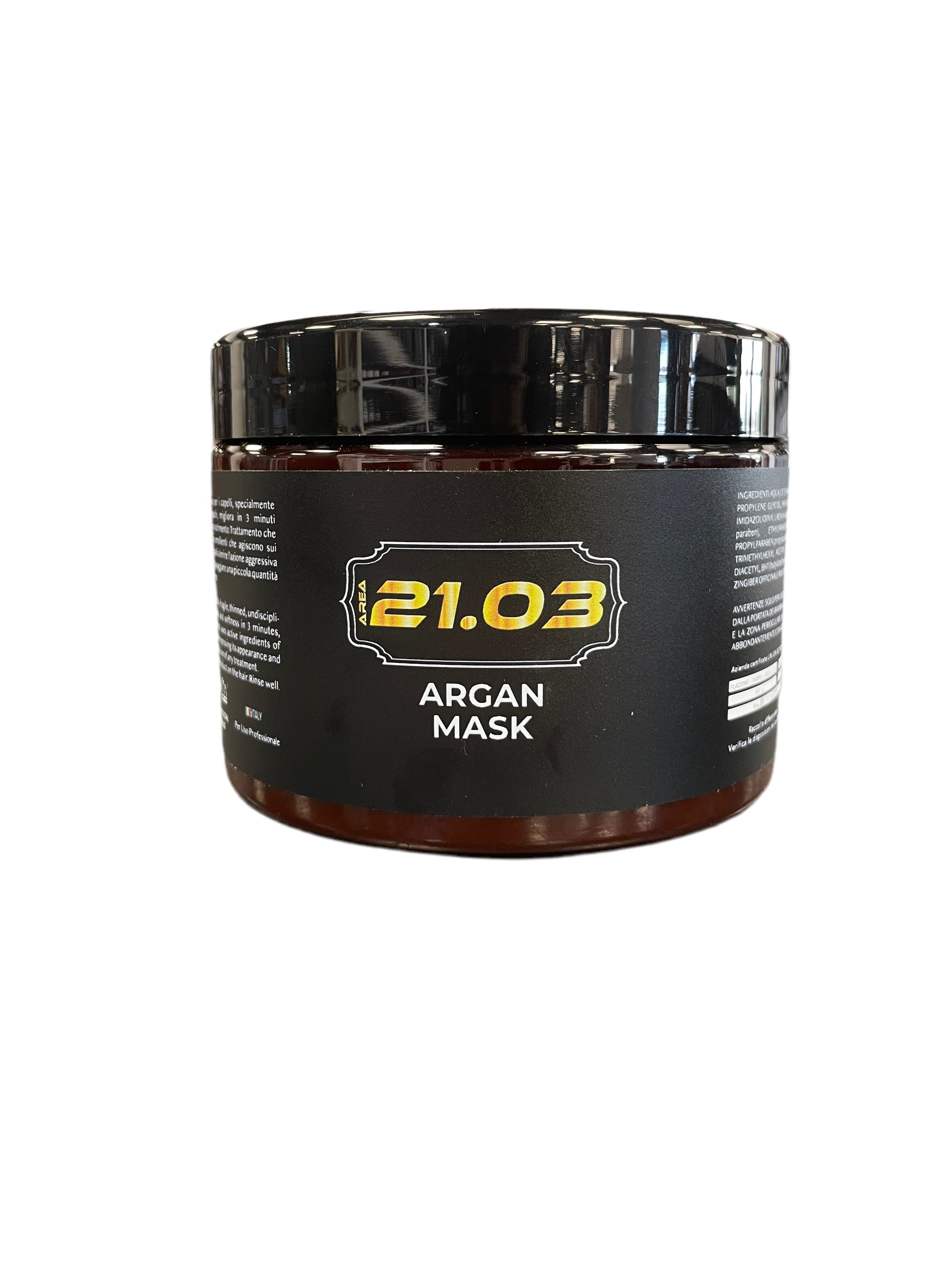 Maschera Biologica Area21.03 Nutriente e Districante con estratto di Olio d'Argan 500ml